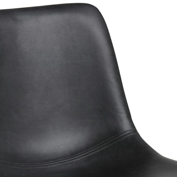 Stołek barowy Oregon PU czarny - ACTONA